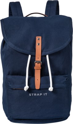 Strap It RYAN - LIGHTWEIGHT DURABLE LAPTOP BACKPACK FOR DAY USE 24 L Laptop Backpack(Black)