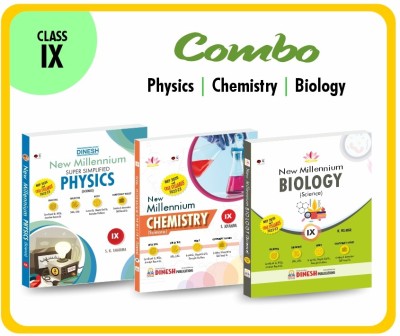 DINESH SCIENCE COMBO Class 9 - New Millennium Textbooks of PHYSICS, CHEMISTRY, BIOLOGY Class 9 ( 2022-2023 Session)(Paperback, S.K. Sharma, Dr. Sourabh Monga, K. Kumar)