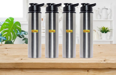 NK-STORE 1000 ml Steel Sipper(Pack of 4, Silver)