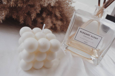 POLARIS FOX Bubble Scented Candle |140g| 6.5x6.5x6.5cm Candle(White, Pack of 1)