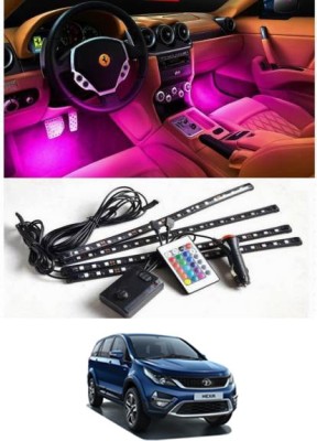 AYW 4 Pcs/48 Atmosphere Interior Strip Lights with Remote For hexa Car Fancy Lights(Red, Green, Blue, White, Orange, Yellow, Purple)