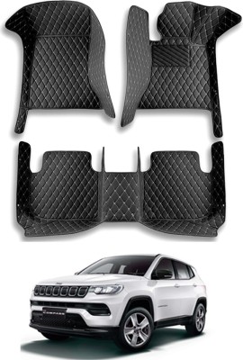 MATIES Leatherite 7D Mat For  Jeep Compass(Black)