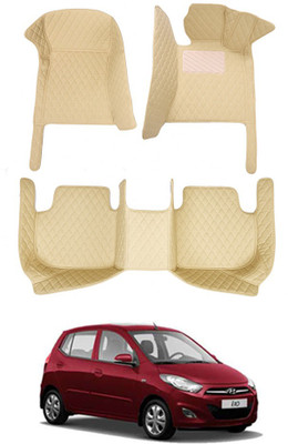 MATIES Leatherite 7D Mat For  Hyundai i10(Beige)