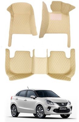 MATIES Leatherite 7D Mat For  Toyota Glanza(Beige)