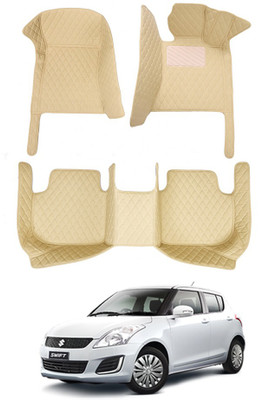 RKPSP Leatherite 7D Mat For  Maruti Suzuki Swift(Beige)