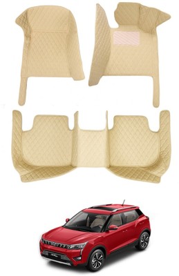 MATIES Leatherite 7D Mat For  Mahindra XUV 300(Beige)