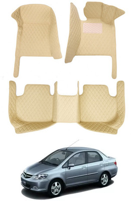 RKPSP Leatherite 7D Mat For  Honda City ZX(Beige)