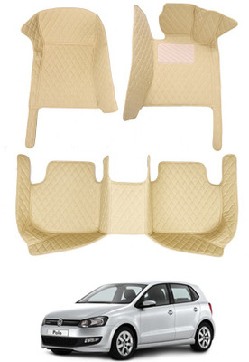 MATIES Leatherite 7D Mat For  Volkswagen Polo(Beige)