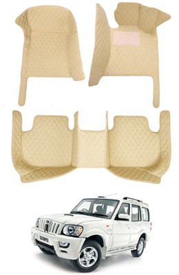 MATIES Leatherite 7D Mat For  Mahindra Scorpio(Beige)