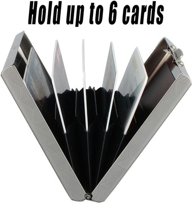 Style 98 6 Card Holder(Set of 1, Silver)
