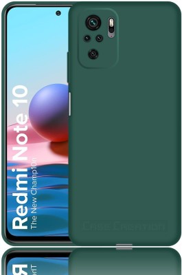 CASE CREATION Back Cover for Redmi Note 10s Liquid TPU Silicon OG Premium Case Cover(Green, Waterproof, Pack of: 1)