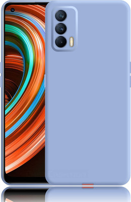 Case Creation Back Cover for Realme X7 Liquid TPU Silicon OG Premium Case Cover(Purple, Waterproof)