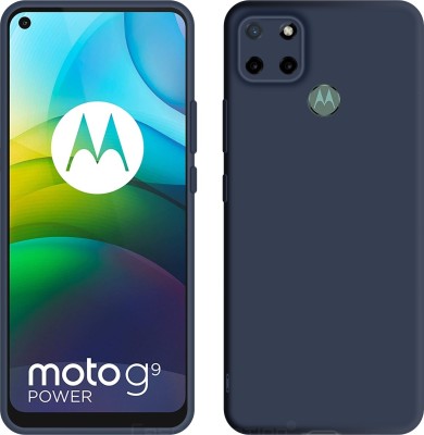 CASE CREATION Back Cover for Moto G9 Power Soft Premium Case Fashion Velvet Cover(Blue, Dual Protection, Silicon, Pack of: 1)