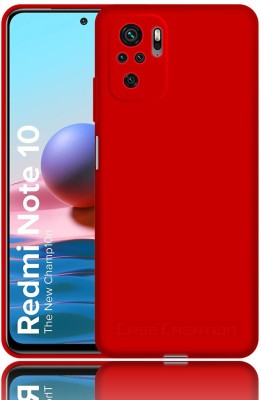 CASE CREATION Back Cover for Redmi Note 10s Liquid TPU Silicon OG Premium Case Cover(Red, Waterproof, Pack of: 1)