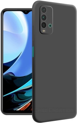 CASE CREATION Back Cover for Xiaomi Redmi 9 Power Luxurious OG Series Slim Liquid Silicone Case(Black, Shock Proof, Silicon, Pack of: 1)