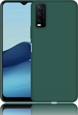 CASE CREATION Back Cover for Vivo Y20 Liquid TPU Silicon OG Premium Case Cover(Green, Waterproof, Pack of: 1)