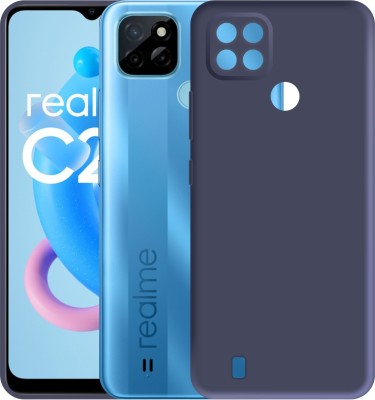 CASE CREATION Back Cover for New Realme C21Y Solid Colorful Luxury Smooth Feel Matte Finish Cover(Blue, Grip Case, Pack of: 1)