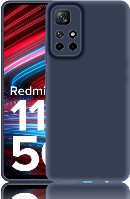 CASE CREATION Back Cover for Redmi Note 11T 5G Liquid TPU Silicon OG Premium Case Cover(Blue, Waterproof, Pack of: 1)