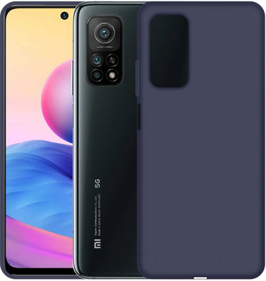 CASE CREATION Back Cover for New Redmi 10T Solid Colorful Luxury Smooth Feel Matte Finish Cover(Blue, Grip Case, Pack of: 1)