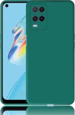 CASE CREATION Back Cover for Oppo A54 5G Liquid TPU Silicon OG Premium Case Cover(Green, Waterproof, Pack of: 1)