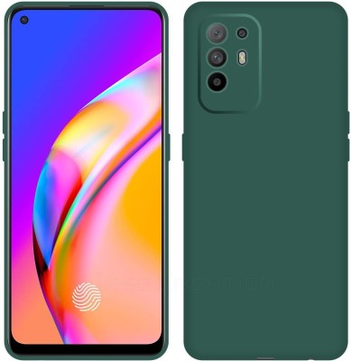 CASE CREATION Back Cover for OPPO F19 Pro+ Soft Premium Case Fashion Velvet Cover(Green, Dual Protection, Silicon, Pack of: 1)