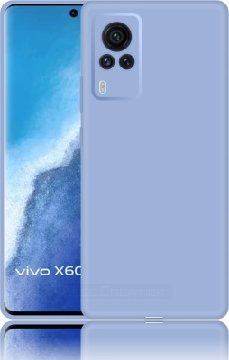 CASE CREATION Back Cover for Vivo X60 Pro Liquid TPU Silicon OG Premium Case Cover(Purple, Waterproof, Pack of: 1)