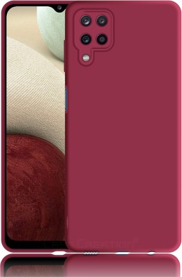 CASE CREATION Back Cover for Samsung Galaxy F12 Liquid TPU Silicon OG Premium Case Cover(Red, Waterproof, Pack of: 1)