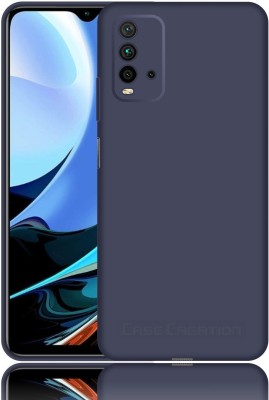 CASE CREATION Back Cover for Redmi 9 Power Liquid TPU Silicon OG Premium Case Cover(Blue, Waterproof, Pack of: 1)