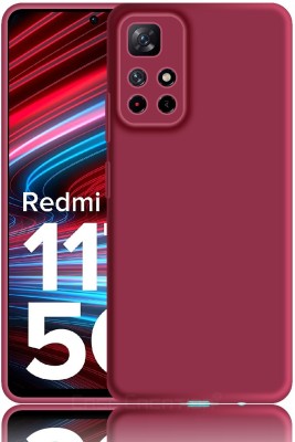 CASE CREATION Back Cover for Redmi Note 11T 5G Liquid TPU Silicon OG Premium Case Cover(Red, Waterproof, Pack of: 1)
