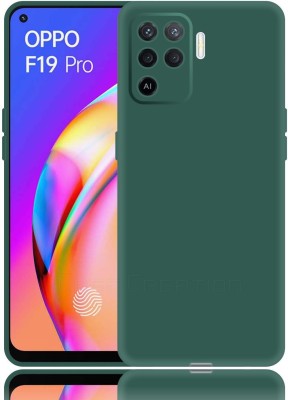 CASE CREATION Back Cover for Oppo F19 Pro Liquid TPU Silicon OG Premium Case Cover(Green, Waterproof, Pack of: 1)
