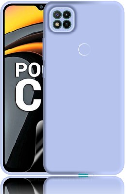 CASE CREATION Back Cover for POCO C31 Liquid TPU Silicon OG Premium Case Cover(Purple, Waterproof, Pack of: 1)