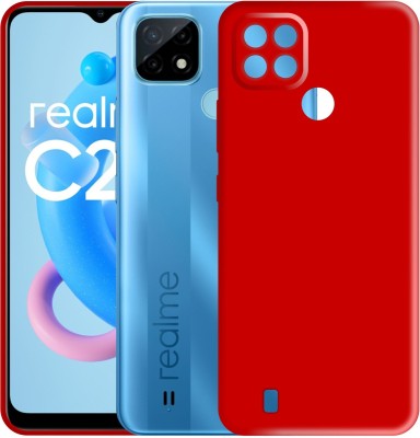 CASE CREATION Back Cover for New Realme C21Y Solid Colorful Luxury Smooth Feel Matte Finish Cover(Red, Grip Case, Pack of: 1)