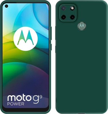 CASE CREATION Back Cover for Moto G9 Power Soft Premium Case Fashion Velvet Cover(Green, Dual Protection, Silicon, Pack of: 1)