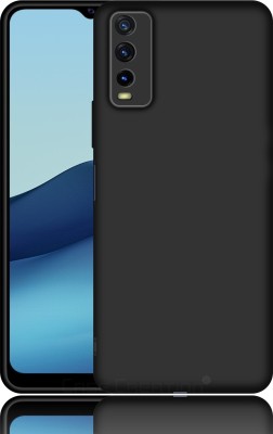 CASE CREATION Back Cover for Vivo Y12s Liquid TPU Silicon OG Premium Case Cover(Black, Waterproof, Pack of: 1)