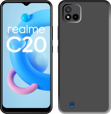 CASE CREATION Back Cover for Realme C20 Soft Premium Case Fashion Velvet Cover(Black, Dual Protection, Silicon, Pack of: 1)