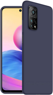 CASE CREATION Back Cover for Redmi 10T 2021 Luxurious OG Series Slim Liquid Silicone Case(Blue, Shock Proof, Silicon, Pack of: 1)