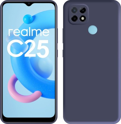 CASE CREATION Back Cover for Realme C25s Soft Premium Case Fashion Velvet Cover(Blue, Dual Protection, Silicon, Pack of: 1)