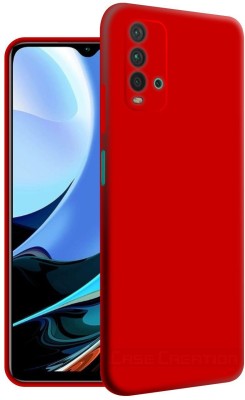CASE CREATION Back Cover for Xiaomi Redmi 9 Power Luxurious OG Series Slim Liquid Silicone Case(Red, Shock Proof, Silicon, Pack of: 1)