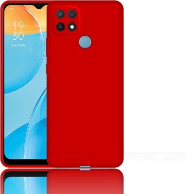 CASE CREATION Back Cover for Oppo A15 Liquid TPU Silicon OG Premium Case Cover(Red, Waterproof, Pack of: 1)