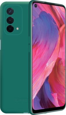CASE CREATION Back Cover for Oppo A74 5G Liquid TPU Silicon OG Premium Case Cover(Green, Waterproof, Pack of: 1)
