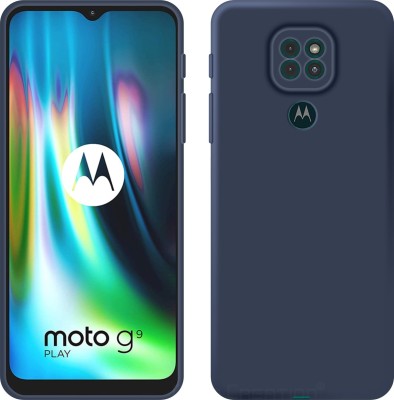 CASE CREATION Back Cover for Moto G9 Play Soft Premium Case Fashion Velvet Cover(Blue, Dual Protection, Silicon, Pack of: 1)