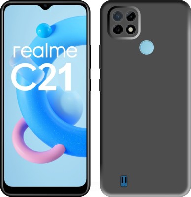 CASE CREATION Back Cover for Realme C21 Soft Premium Case Fashion Velvet Cover(Black, Dual Protection, Silicon, Pack of: 1)