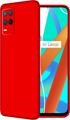 CASE CREATION Back Cover for Realme Narzo 50 2021 Luxurious OG Series Slim Liquid Silicone Case(Red, Shock Proof, Silicon, Pack of: 1)