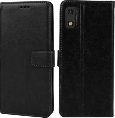 Chaseit Flip Cover for Itel A23 Pro(Black, Shock Proof, Pack of: 1)