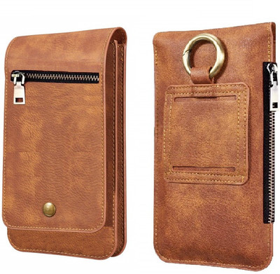 WHITBULL Pouch for OnePlus 10T(Brown, Magnetic Case, Pack of: 1)