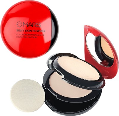 MARS 2 in 1 Silky Skin Conceals Blemishes and Smoothes Powder, 20 (P404-01) Compact(Shade-01, 20 g)