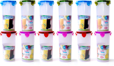 Antic Plastic Utility Container  - 600 ml(Pack of 12, Multicolor)