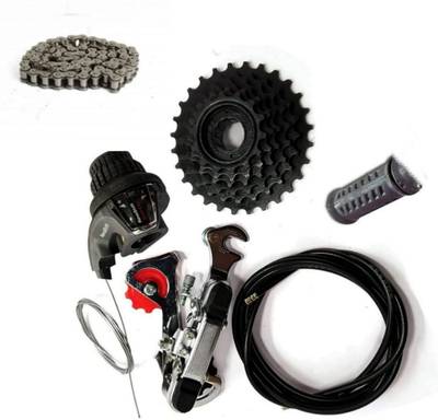Xezon Cycle Combo Kit 6 Speed Gear Set With Derailleur Freewheel