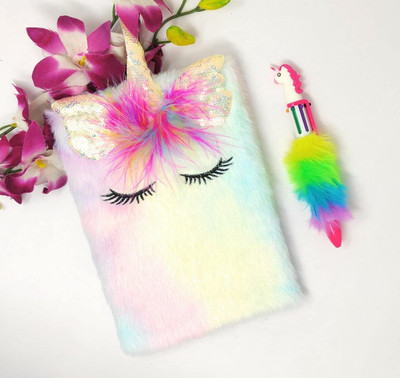 Yoop Beautiful note book diary feather diary with pen A4 Diary Ruled 100 Pages(Multicolor, Pack of 2)
