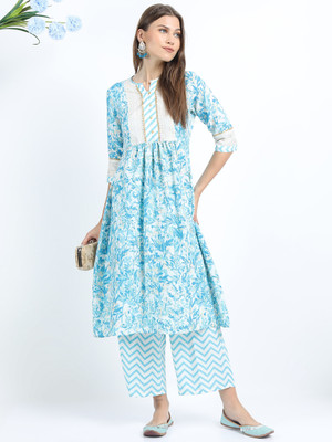 Vishudh Women Kurta Palazzo Set